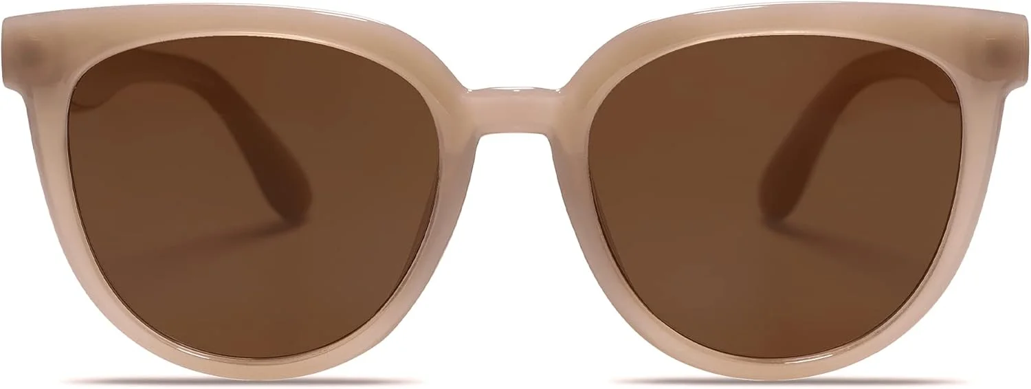 عینک آفتابی خلبانی مربعی فشن زنانه SOJOS با لنز آینه ای تخت مدل SJ1082