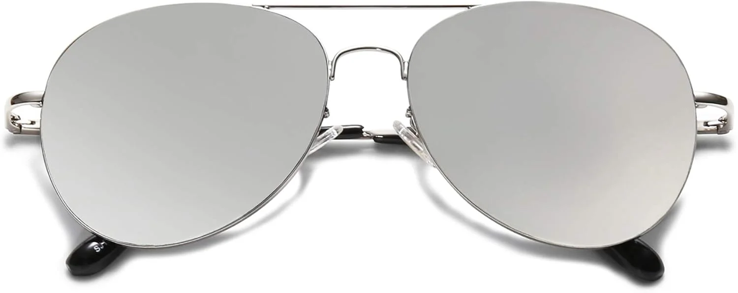 عینک آفتابی خلبانی کلاسیک SOJOS برای زنان و مردان، فریم فلزی با لولاهای فنری مدل SJ1030