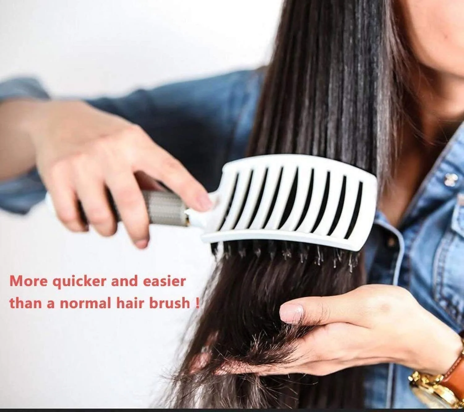 برس مو KASTWAVE بسته 2 عددی، برس موی منحنی و دارای منفذ برای باز کردن گره مو، ابزارهای حالت دهی و برس ماساژ برای موهای ضخیم و مجعد، مناسب موهای بلند، گره خورده، مرطوب و خشک برس مو KASTWAVE بسته 2 عددی، برس موی منحنی و دارای منفذ برای باز کردن گره مو، ابزارهای حالت دهی و برس ماساژ برای موهای ضخیم و مجعد، مناسب موهای بلند، گره خورده، مرطوب و خشک