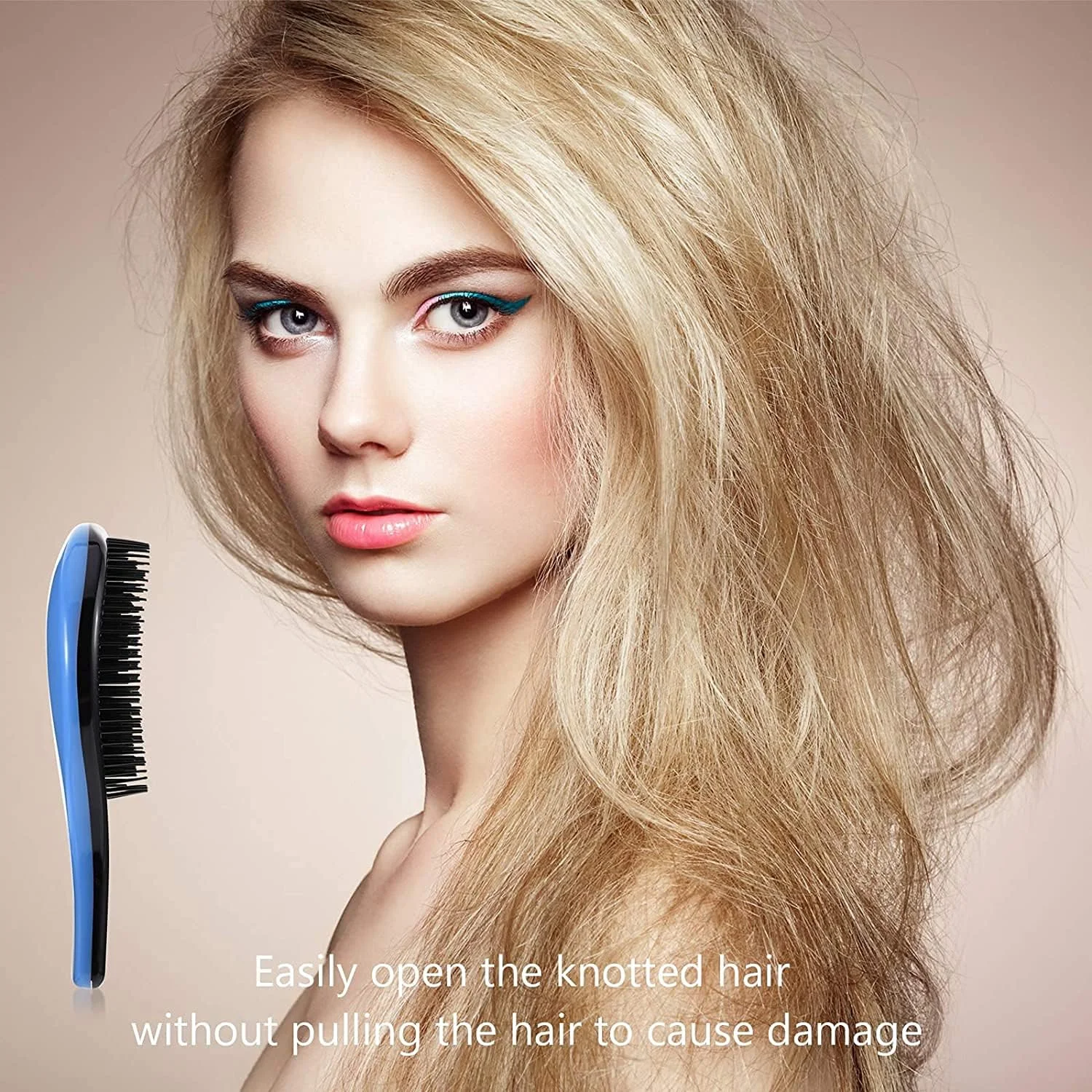 برس باز کننده گره مو KASTWAVE، شانه ماساژ ضد گره، ابزار آرایشی، ست برس مو، صاف کننده برس مو بدون درد، 4 عدد برس باز کننده گره مو KASTWAVE، شانه ماساژ ضد گره، ابزار آرایشی، ست برس مو، صاف کننده برس مو بدون درد، 4 عدد
