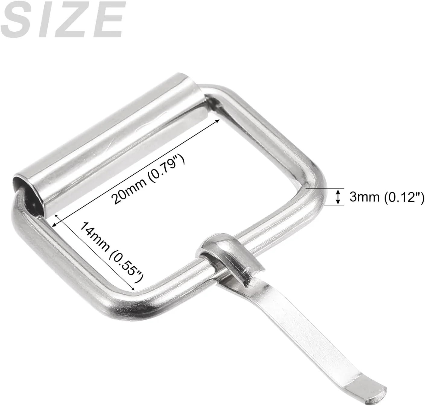 سگک های غلتکی فلزی METALLIXITY (20 میلی متر / 0.79 اینچ) 20 عدد، سگک کمربند فلزی تک زبانه - برای کمربندها، کیف ها، بندها، کارهای دستی، نقره ای سگک های غلتکی فلزی METALLIXITY (20 میلی متر / 0.79 اینچ) 20 عدد، سگک کمربند فلزی تک زبانه - برای کمربندها، کیف ها، بندها، کارهای دستی، نقره ای