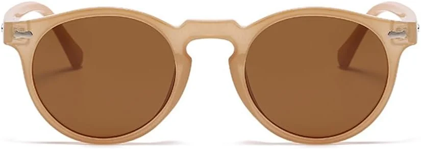 عینک آفتابی گرد رترو SJBNCai برای زنان و مردان، عینک آفتابی گرد به سبک وینتیج پلاریزه، محافظت از اشعه ماوراء بنفش، مناسب برای فضای باز
