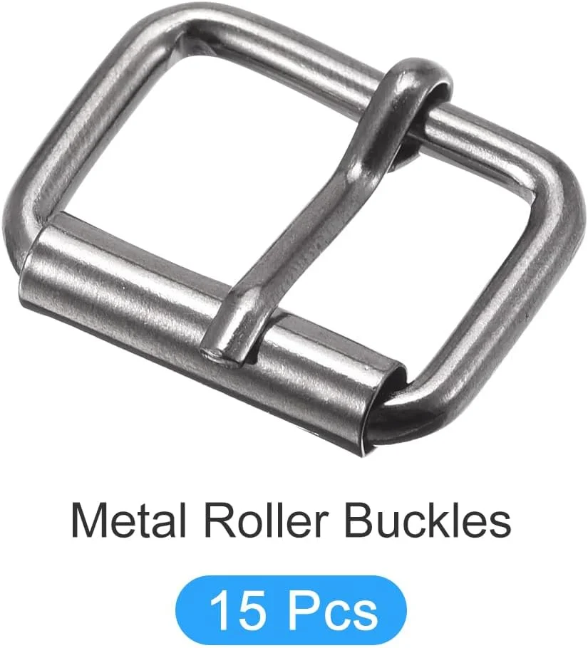 سگک های غلتکی فلزی METALLIXITY (20 میلی متر / 0.79 اینچ) 15 عدد، سگک کمربند فلزی تک زبانه - برای کمربند، کیف، بند، کاردستی دستی، مشکی سگک های غلتکی فلزی METALLIXITY (20 میلی متر / 0.79 اینچ) 15 عدد، سگک کمربند فلزی تک زبانه - برای کمربند، کیف، بند، کاردستی دستی، مشکی