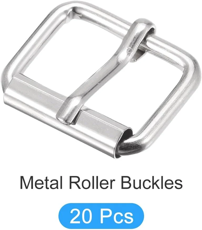 سگک های غلتکی فلزی METALLIXITY (20 میلی متر / 0.79 اینچ) 20 عدد، سگک کمربند فلزی تک زبانه - برای کمربندها، کیف ها، بندها، کارهای دستی، نقره ای سگک های غلتکی فلزی METALLIXITY (20 میلی متر / 0.79 اینچ) 20 عدد، سگک کمربند فلزی تک زبانه - برای کمربندها، کیف ها، بندها، کارهای دستی، نقره ای