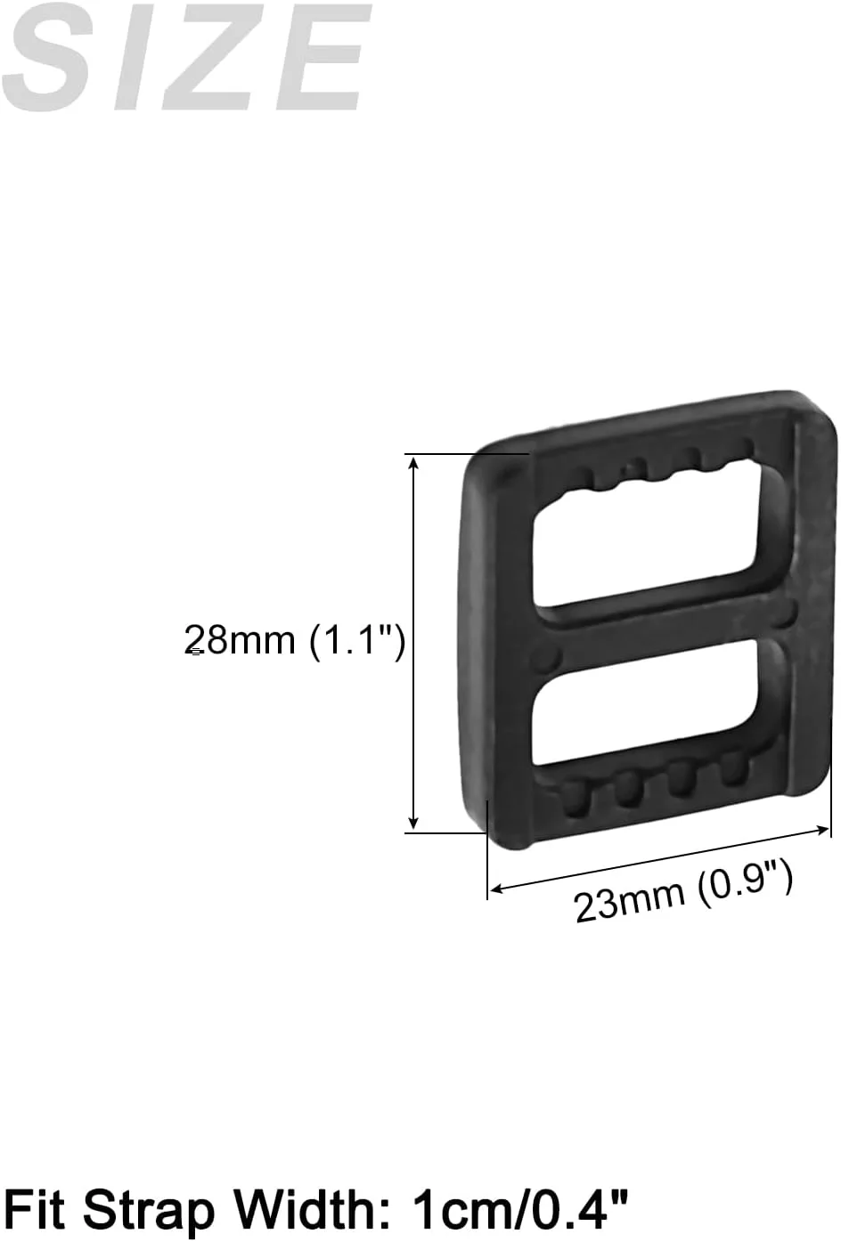 سگک لغزنده کمربند کیف METALLIXITY (1 سانتی متر/0.4 اینچ) 10 عددی، بست های سگک قابل تنظیم پلاستیکی - برای بند کمربند، مشکی سگک لغزنده کمربند کیف METALLIXITY (1 سانتی متر/0.4 اینچ) 10 عددی، بست های سگک قابل تنظیم پلاستیکی - برای بند کمربند، مشکی