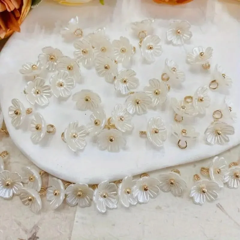دکمه های گل مروارید صدفی با حاشیه فلزی 15 عددی (10 میلی متر) - تزئینات خیاطی تزئینی برای DIY، لباس، ژاکت و صنایع دستی دکمه های گل مروارید صدفی با حاشیه فلزی 15 عددی (10 میلی متر) - تزئینات خیاطی تزئینی برای DIY، لباس، ژاکت و صنایع دستی