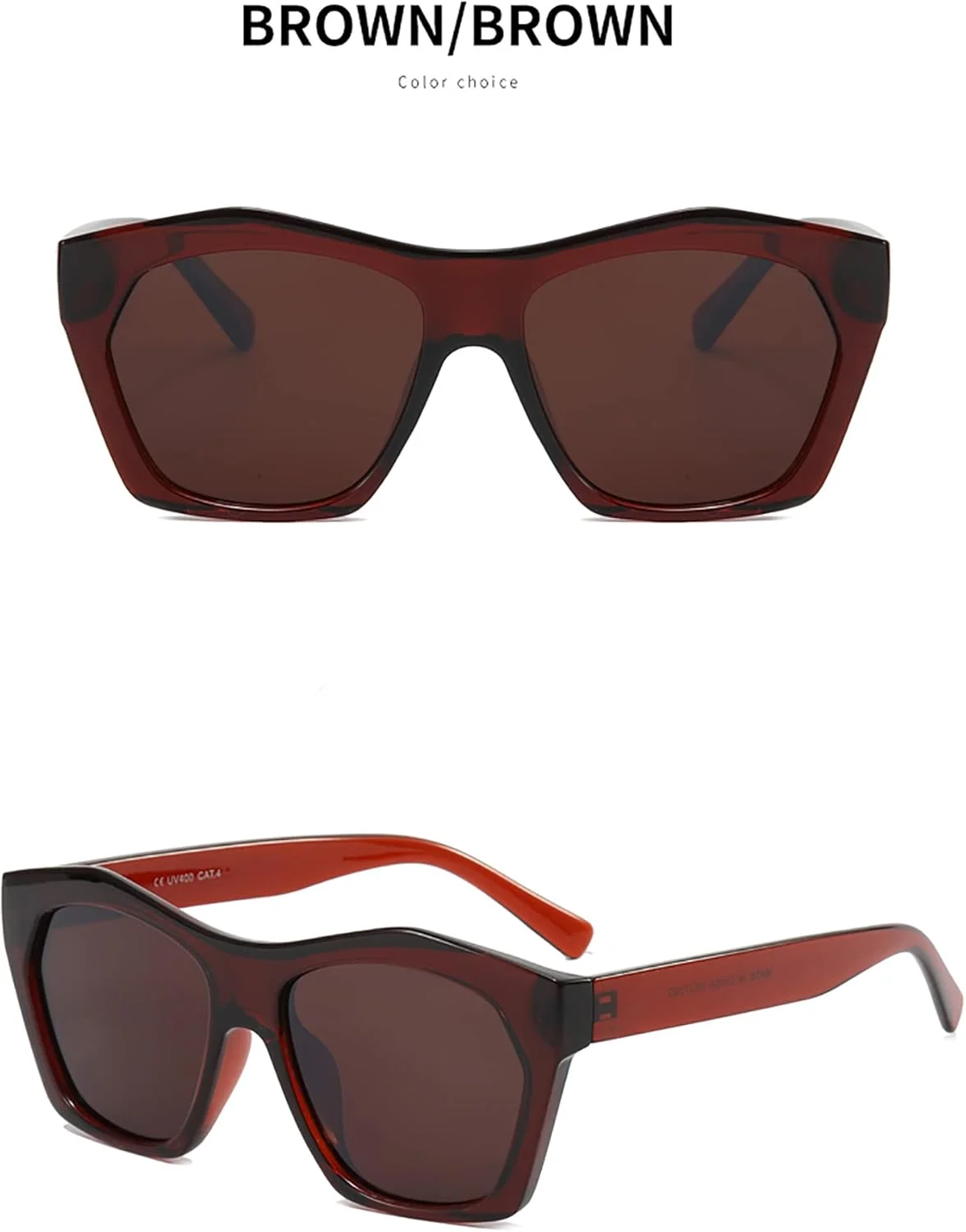 عینک آفتابی مستطیلی زنانه، عینک رانندگی رترو، مد روز دهه 90، فریم مربعی باریک با محافظت UV400