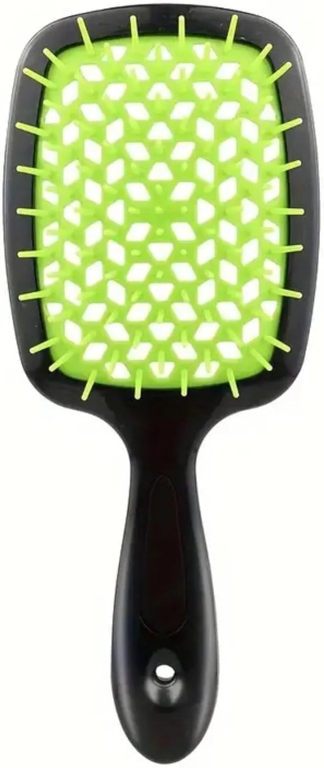 برس مو باز کننده گره مو، طراحی توخالی، نرم و منعطف، ماساژور پوست سر، دارای تهویه هوا، مناسب برای حالت دادن به موهای فر، خیس، خشک، ضخیم و گره خورده، برای بزرگسالان و کودکان (مشکی-سبز نعنایی) برس مو باز کننده گره مو، طراحی توخالی، نرم و منعطف، ماساژور پوست سر، دارای تهویه هوا، مناسب برای حالت دادن به موهای فر، خیس، خشک، ضخیم و گره خورده، برای بزرگسالان و کودکان (مشکی-سبز نعنایی)