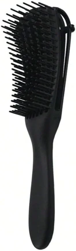 برس باز کننده گره مو برای موهای فر و مجعد، مشکی برس باز کننده گره مو برای موهای فر و مجعد، مشکی