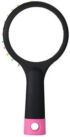 برس موی باز کننده گره مو رنگین کمانی حجم دهنده ضد الکتریسیته ساکن جادویی فر کننده مو صاف کننده ماساژ برس شانه با آینه (مشکی) باز کننده گره برس موی باز کننده گره مو رنگین کمانی حجم دهنده ضد الکتریسیته ساکن جادویی فر کننده مو صاف کننده ماساژ برس شانه با آینه (مشکی) باز کننده گره