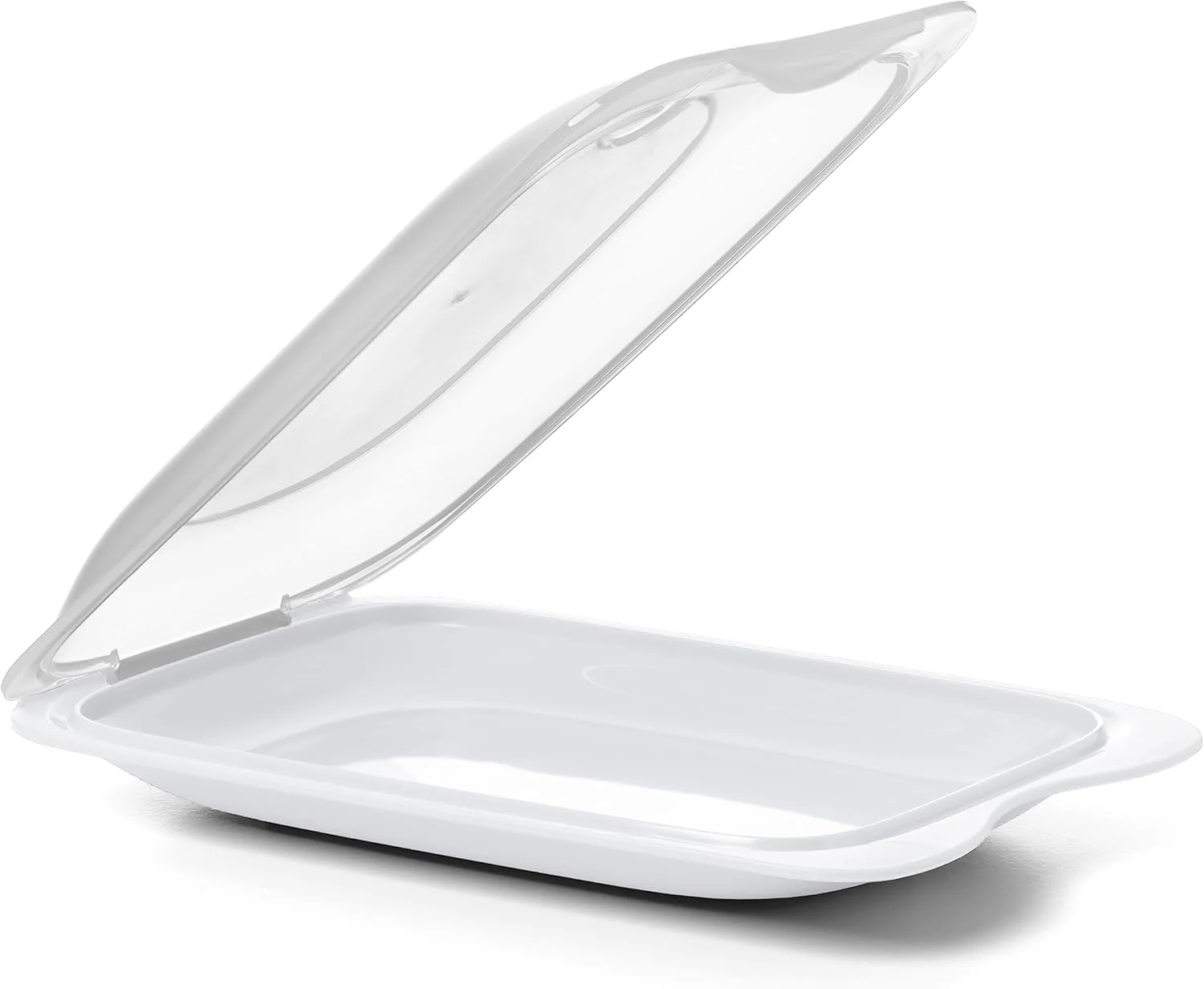 ظروف نگهداری گوشت سرد TATAY برای یخچال | ست 3 عددی مینی | نگهداری در یخچال | درب قابل جابجایی، قابل چیدن | قابل استفاده در مایکروویو، فریزر و ماشین ظرفشویی | بدون BPA، 12 x 3.1 x 18 سانتی متر، رنگ سفید