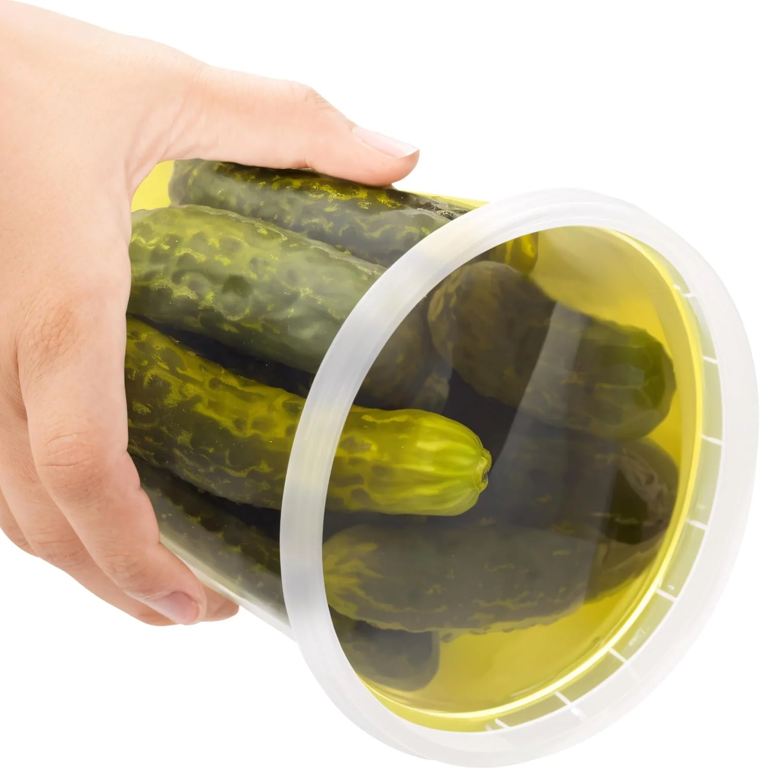 مجموعه 48 عددی ظروف دلی پلاستیکی 946 میلی لیتری TashiBox با درب - ظروف نگهداری مواد غذایی شفاف و هوا بند، بدون BPA، قابل چیدن، ضد نشت، قابل استفاده در مایکروویو و فریزر