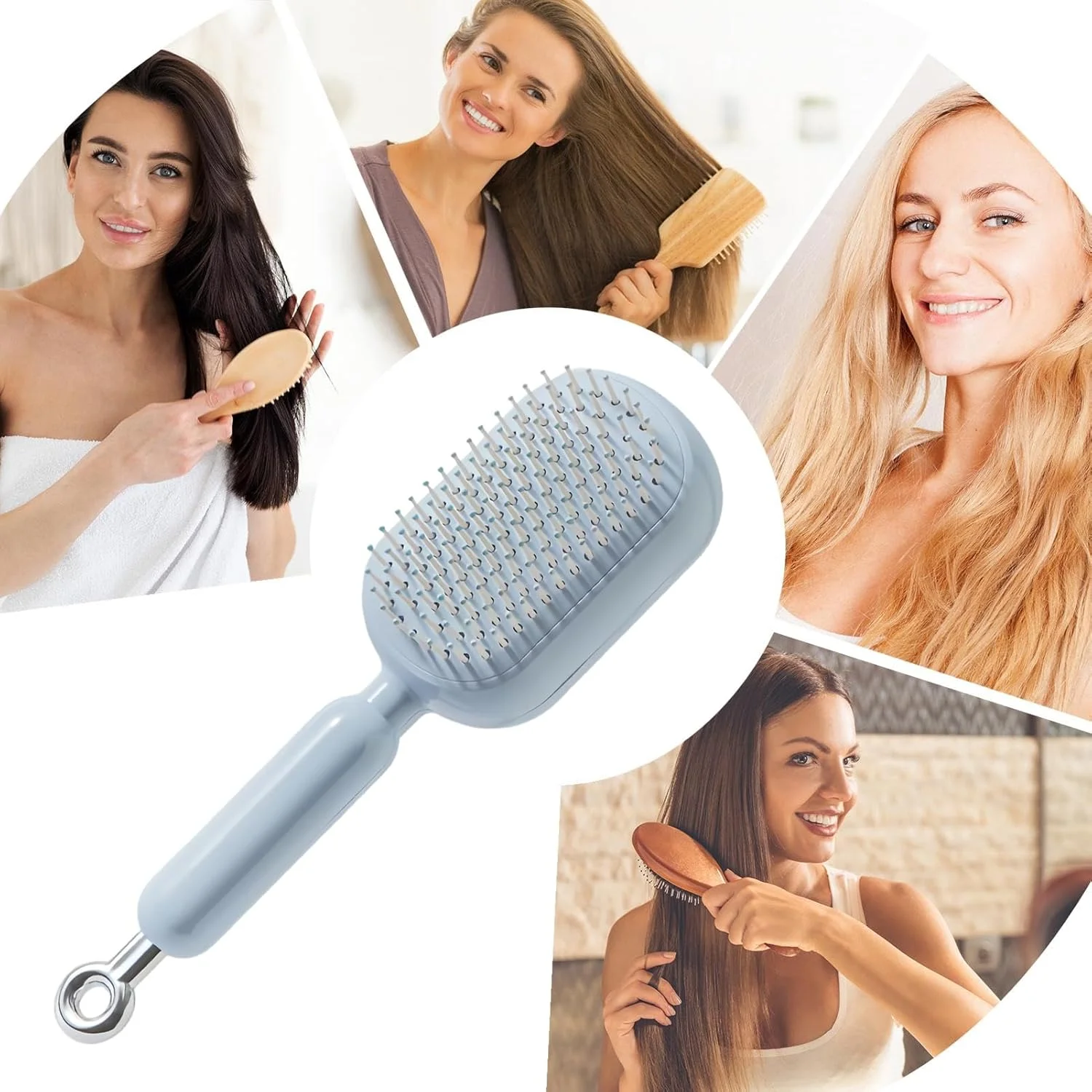 برس موی گره باز کن - ابزارهای حالت دهنده صاف کننده با بالشتک هوا جمع شونده، شانه برس گره باز کن ماساژور پوست سر - برای کودکان، زنان، مردان، موهای فر، صاف، خیس، خشک، آسیب دیده، مناسب برای خانه، مسافرت، دفتر، مدرسه برس موی گره باز کن - ابزارهای حالت دهنده صاف کننده با بالشتک هوا جمع شونده، شانه برس گره باز کن ماساژور پوست سر - برای کودکان، زنان، مردان، موهای فر، صاف، خیس، خشک، آسیب دیده، مناسب برای خانه، مسافرت، دفتر، مدرسه