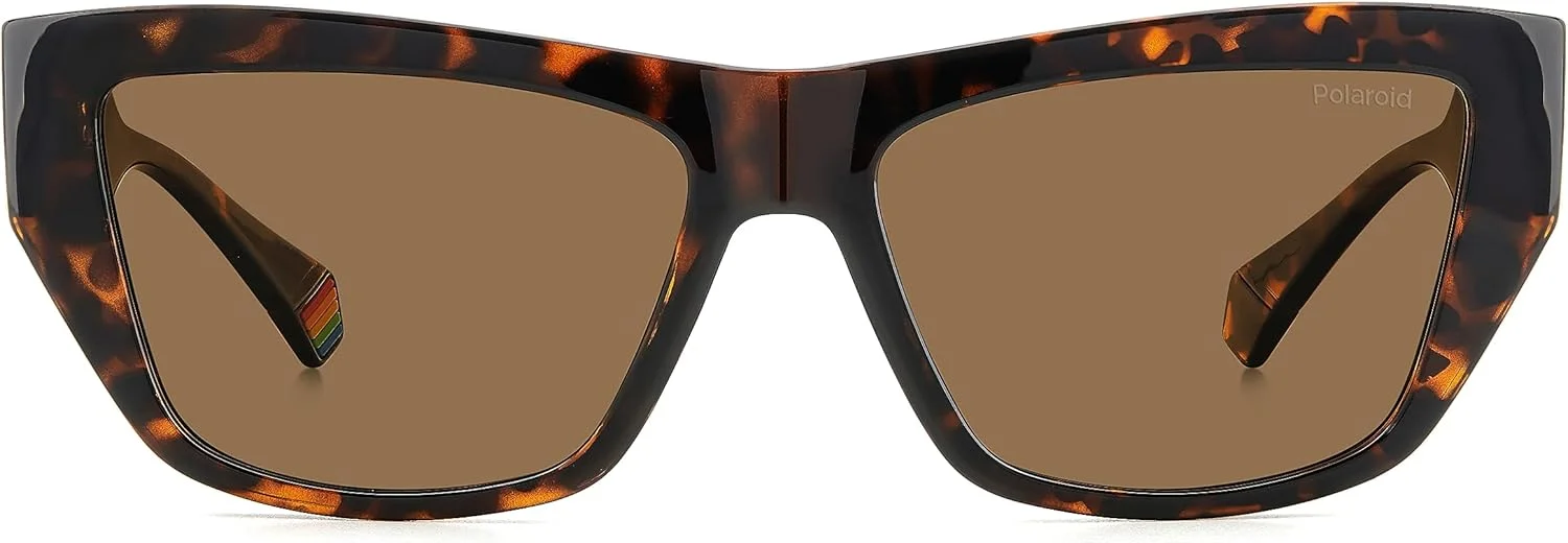 عینک آفتابی زنانه POLAROID مدل PLD 6210/S/X هاوانا 55/16/140