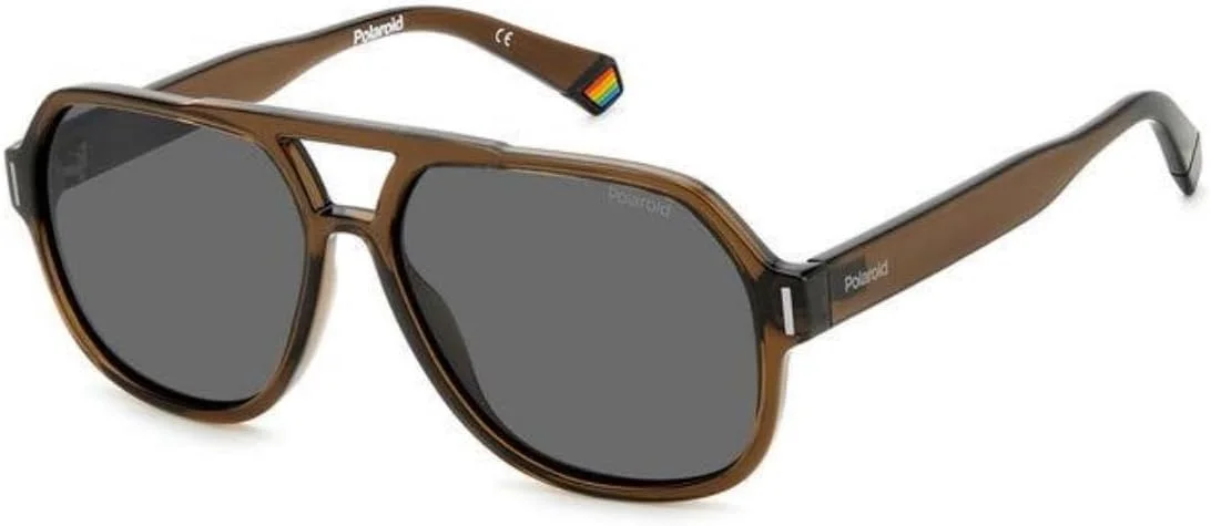 عینک آفتابی پلاروید PLD 6193/S قهوه ای 57/14/145 унисекс