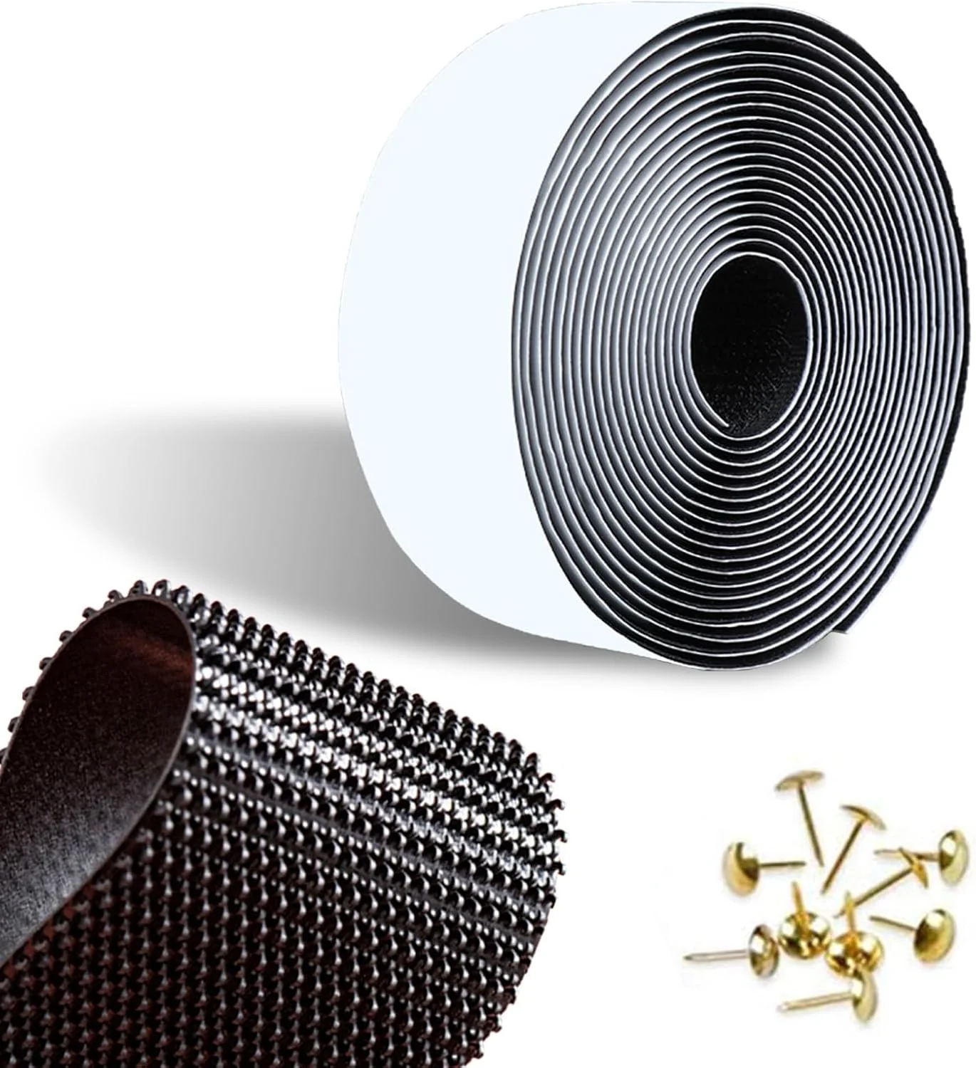 MEEYI Self-Adhesive Velcro Tape Self-Adhesive Extra Strong Velcro Tape Only Hook Tape for Fly Screens etc. (4 cm Wide and 9 m Long)