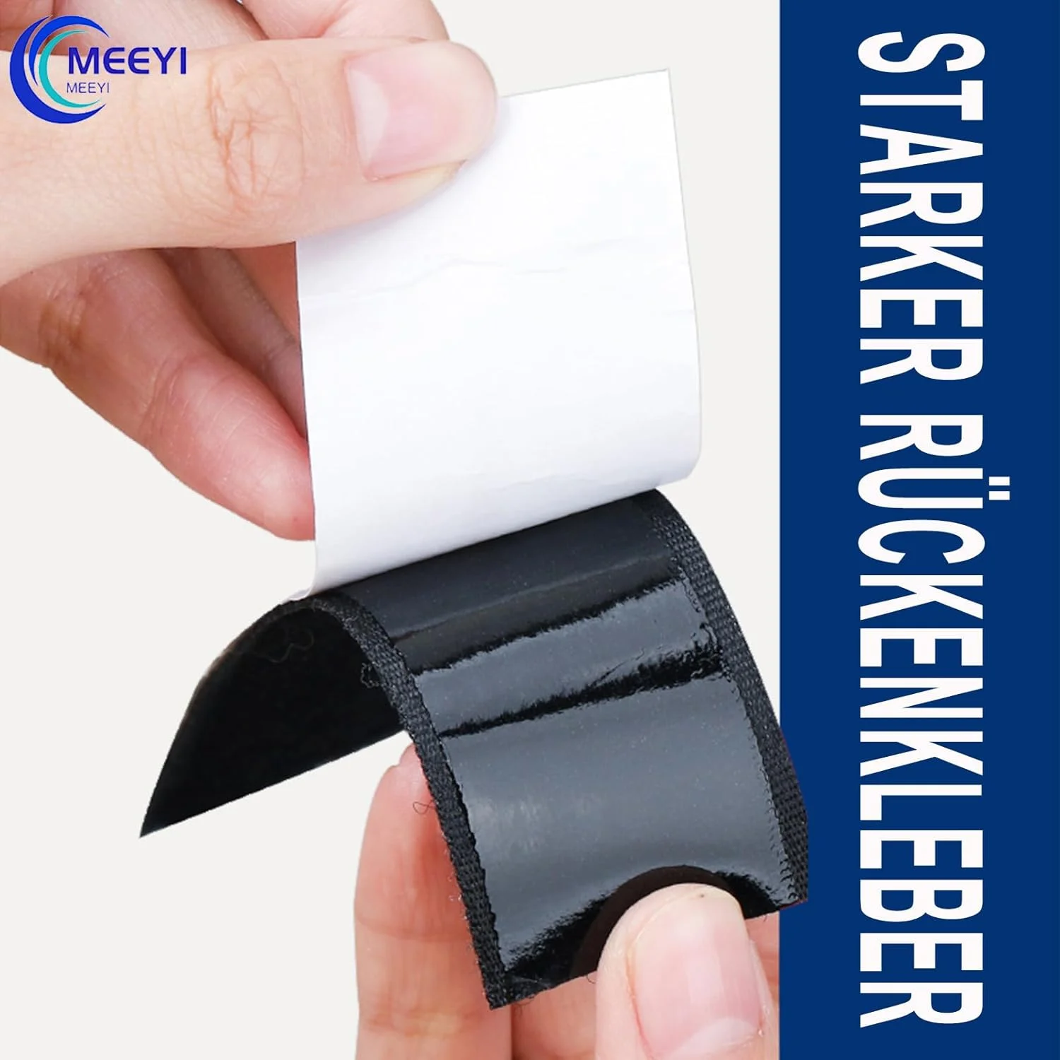 MEEYI Self-Adhesive Velcro Tape Self-Adhesive Extra Strong Velcro Tape Only Hook Tape for Fly Screens etc. (4 cm Wide and 9 m Long) MEEYI Self-Adhesive Velcro Tape Self-Adhesive Extra Strong Velcro Tape Only Hook Tape for Fly Screens etc. (4 cm Wide and 9 m Long)