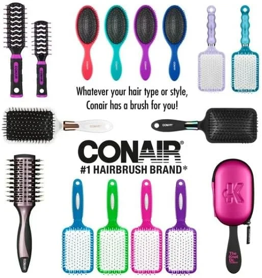 برس موی انعطاف پذیر باز کننده گره مو Conair - حالت دادن مو به روش پایدار