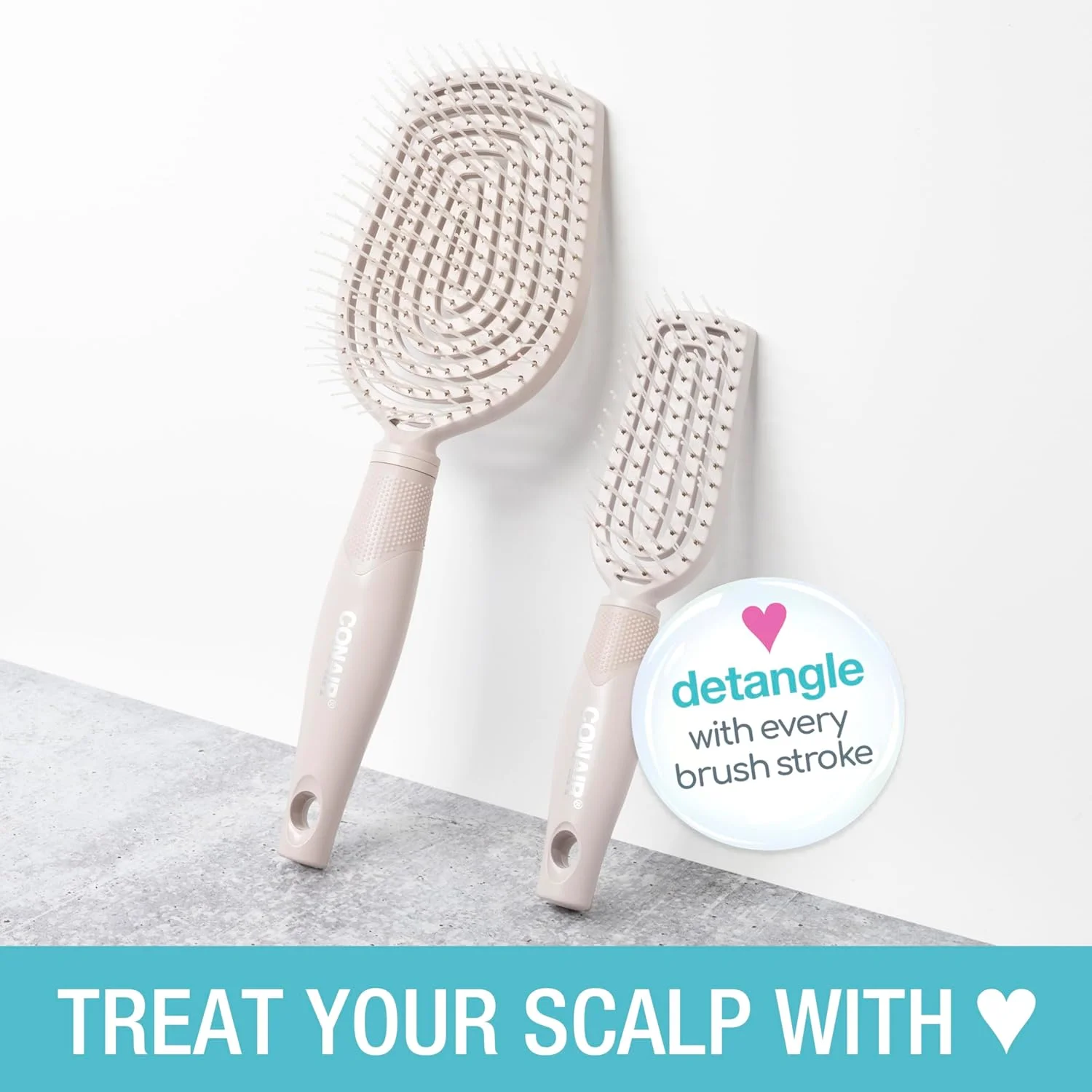 برس موی باز کننده گره مو و مراقبت از پوست سر Conair، بسته 2 عددی - اندازه کامل + برس مسافرتی - ماساژور پوست سر - برس مو برای زنان و مردان - باز کننده گره برای همه طول ها و انواع مو - قابل استفاده به صورت مرطوب یا خشک - خاکستری لوکس برس موی باز کننده گره مو و مراقبت از پوست سر Conair، بسته 2 عددی - اندازه کامل + برس مسافرتی - ماساژور پوست سر - برس مو برای زنان و مردان - باز کننده گره برای همه طول ها و انواع مو - قابل استفاده به صورت مرطوب یا خشک - خاکستری لوکس