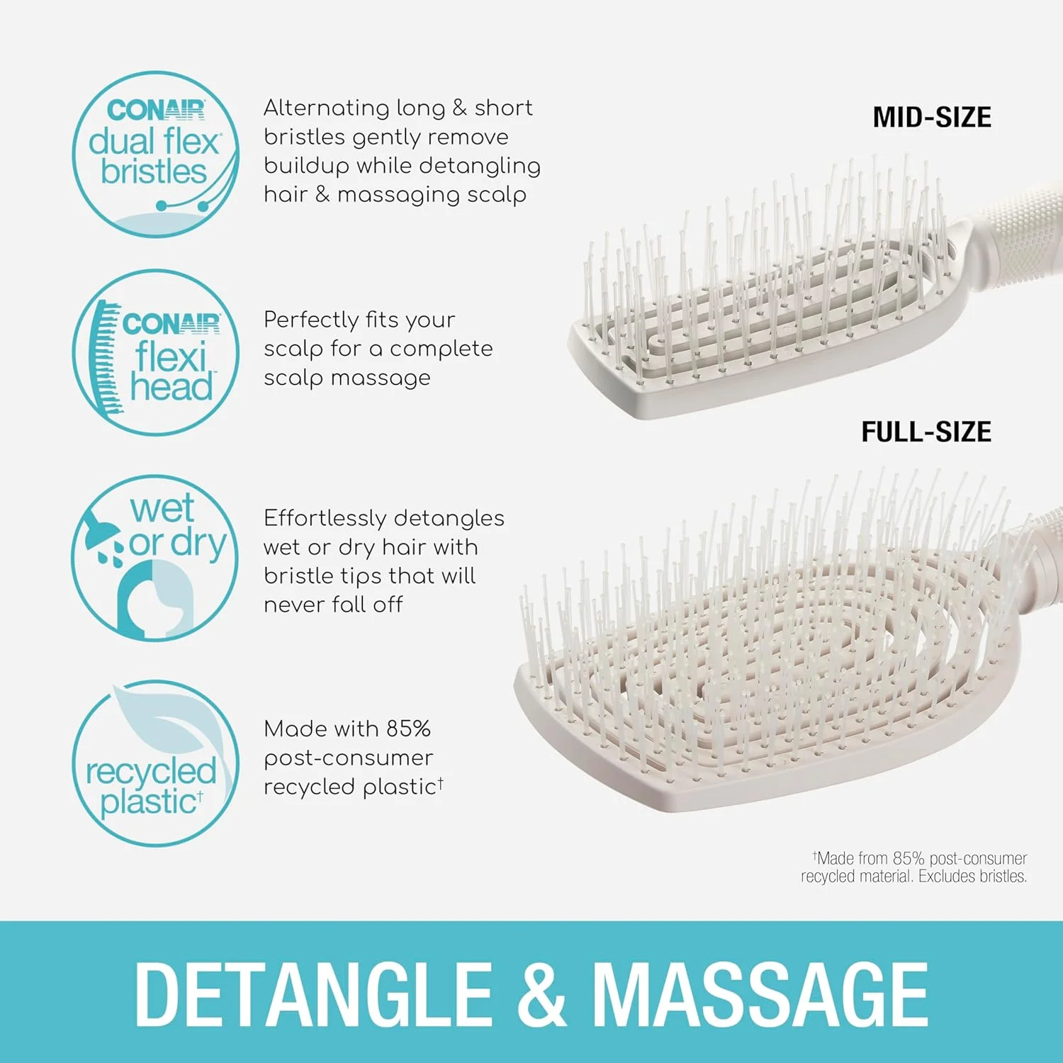 برس موی باز کننده گره مو و مراقبت از پوست سر Conair، بسته 2 عددی - اندازه کامل + برس مسافرتی - ماساژور پوست سر - برس مو برای زنان و مردان - باز کننده گره برای همه طول ها و انواع مو - قابل استفاده به صورت مرطوب یا خشک - خاکستری لوکس برس موی باز کننده گره مو و مراقبت از پوست سر Conair، بسته 2 عددی - اندازه کامل + برس مسافرتی - ماساژور پوست سر - برس مو برای زنان و مردان - باز کننده گره برای همه طول ها و انواع مو - قابل استفاده به صورت مرطوب یا خشک - خاکستری لوکس