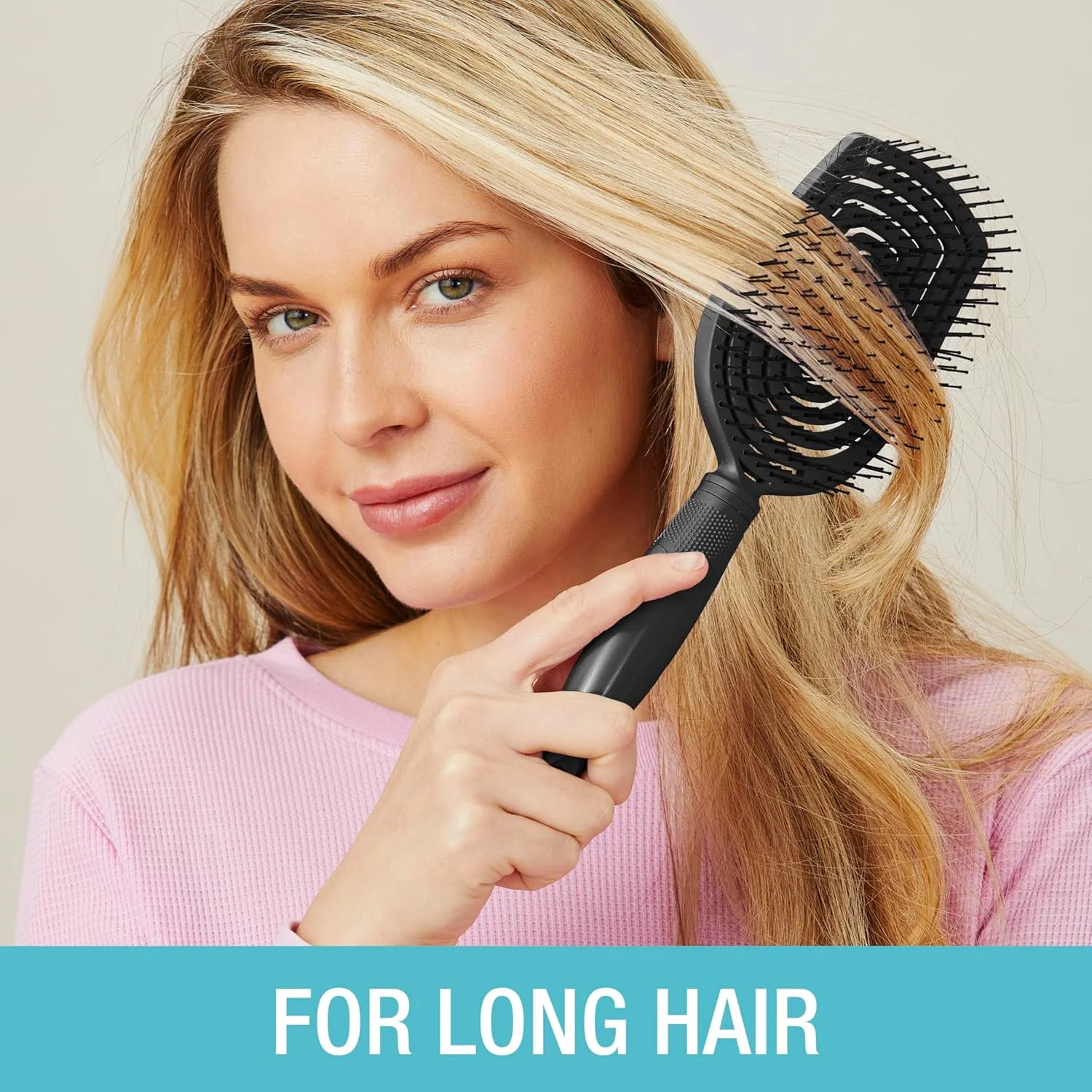 برس باز کننده موی سر Conair Scalp Care - برس موی فر - ماساژور پوست سر - برس مو برای زنان و مردان - باز کننده گره برای همه طول ها و انواع مو - قابل استفاده به صورت مرطوب یا خشک - Black Onyx برس باز کننده موی سر Conair Scalp Care - برس موی فر - ماساژور پوست سر - برس مو برای زنان و مردان - باز کننده گره برای همه طول ها و انواع مو - قابل استفاده به صورت مرطوب یا خشک - Black Onyx