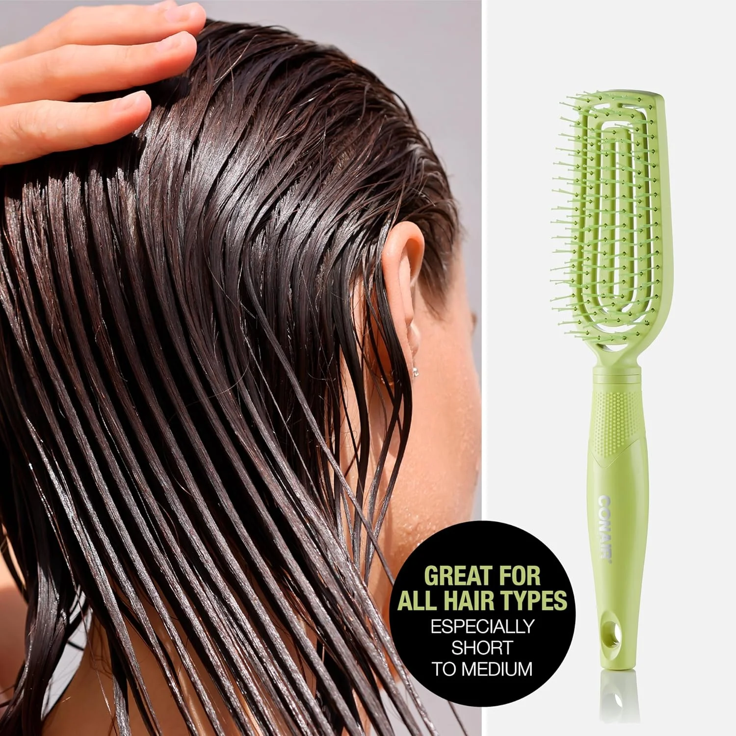 برس موی باز کننده گره مو Conair Scalp Care - برس مو - برس موی فر - برس موی باز کننده گره مو - ماساژور پوست سر - برس موی باریک با سر انعطاف پذیر برس موی باز کننده گره مو Conair Scalp Care - برس مو - برس موی فر - برس موی باز کننده گره مو - ماساژور پوست سر - برس موی باریک با سر انعطاف پذیر
