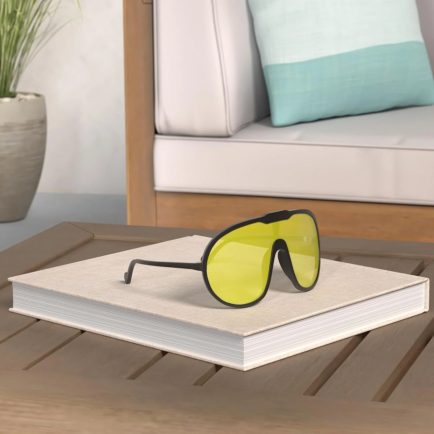 عینک آفتابی یک تکه بزرگ برای زنان و مردان، عینک آفتابی مد روز، عینک های آفتابی وینتیج پانک با فریم بزرگ، محافظ UV400