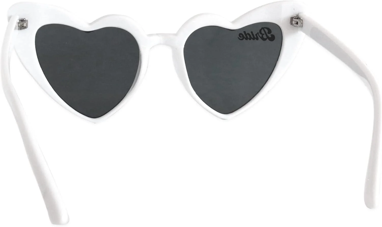 عینک آفتابی عروس ModParty | عینک قلبی شکل سفید | اکسسوری مهمانی مجردی | ایده هدیه ماه عسل عروسی | طراحی چشم گربه ای رترو