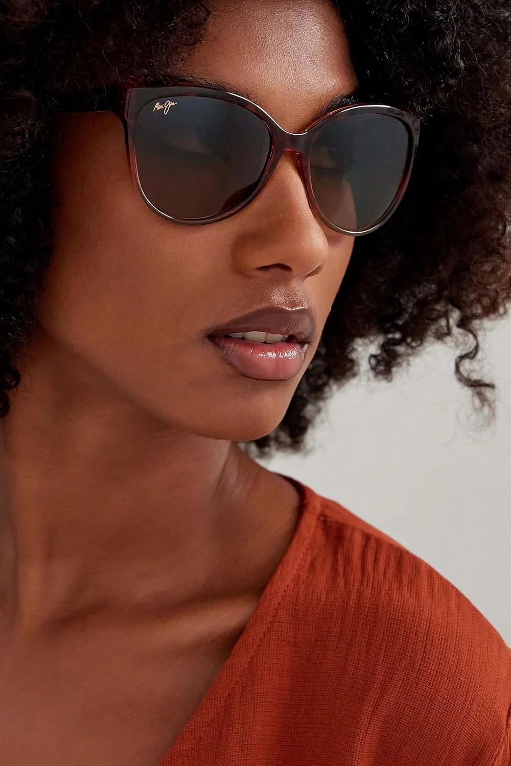 عینک آفتابی زنانه چشم گربه ای Maui Jim مدل Qxolu'olu