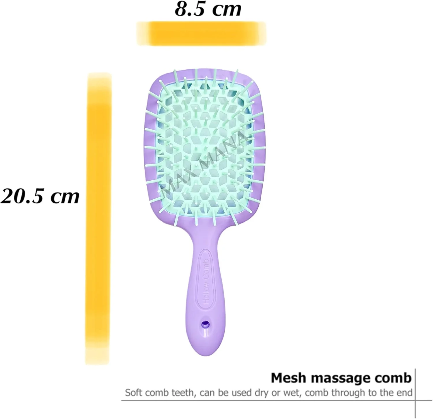 برس باز کننده گره مو BananaHome، شانه ماساژ فر برای موهای فر طبیعی خیس خشک ضخیم صاف بلند (بنفش+سبز) برس باز کننده گره مو BananaHome، شانه ماساژ فر برای موهای فر طبیعی خیس خشک ضخیم صاف بلند (بنفش+سبز)