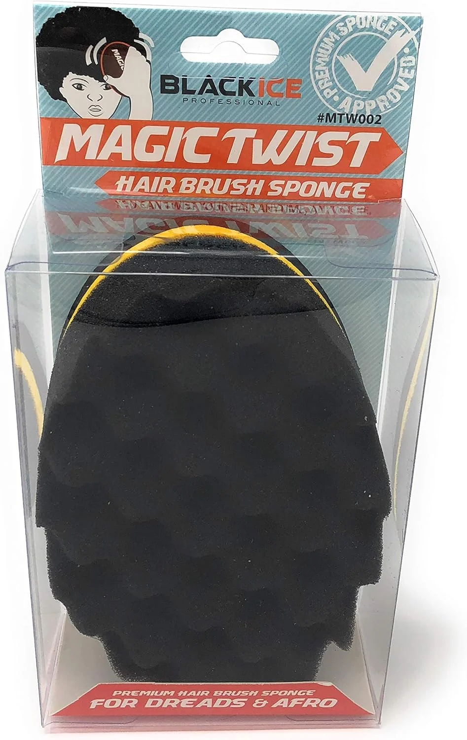اسفنج برس موی مجیک تویست Black Ice مدل MTW002