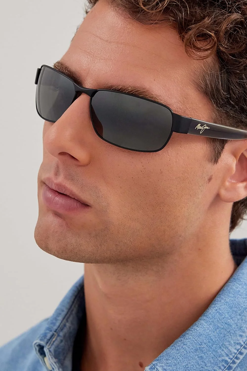 عینک آفتابی Maui Jim | Black Coral 249 | فریم مستطیلی، با فناوری لنز پلاریزه شده PolarizedPlus2