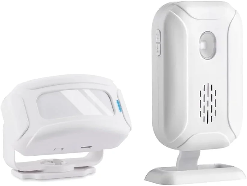 دزدگیر و آلارم درب ورودی فروشگاه ENEGG، سیستم هشدار ورود بیسیم با حسگر حرکتی مادون قرمز PIR، دارای 36 آهنگ زنگ و نشانگر LED، برد بلند دزدگیر و آلارم درب ورودی فروشگاه ENEGG، سیستم هشدار ورود بیسیم با حسگر حرکتی مادون قرمز PIR، دارای 36 آهنگ زنگ و نشانگر LED، برد بلند