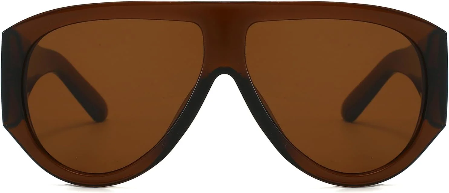 عینک آفتابی مربعی بزرگ LJCZKA برای زنان و مردان، عینک خلبانی رترو دهه 70، عینک آفتابی وینتیج با فریم ضخیم و محافظت UV400 عینک آفتابی مربعی بزرگ LJCZKA برای زنان و مردان، عینک خلبانی رترو دهه 70، عینک آفتابی وینتیج با فریم ضخیم و محافظت UV400