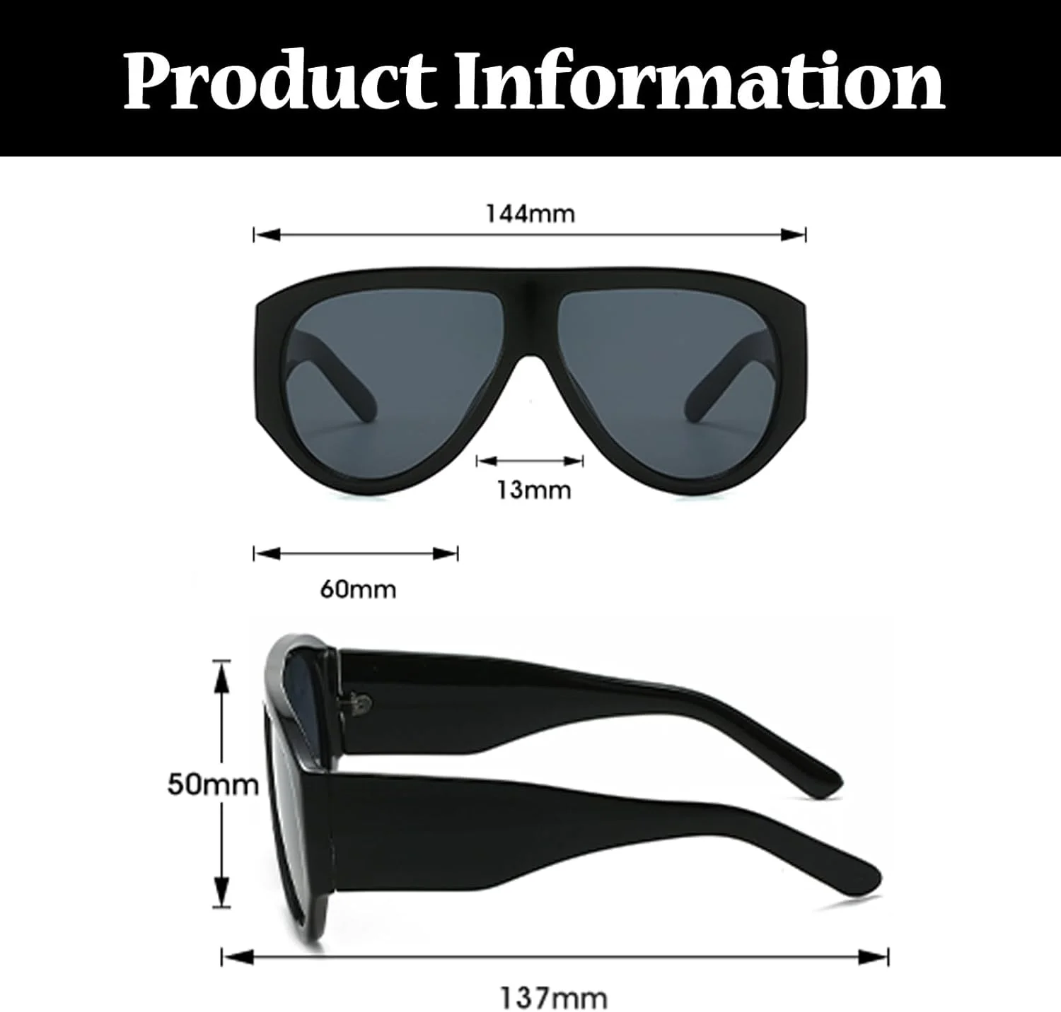 عینک آفتابی مربعی بزرگ LJCZKA برای زنان و مردان، عینک خلبانی رترو دهه 70، عینک آفتابی وینتیج با فریم ضخیم و محافظت UV400 عینک آفتابی مربعی بزرگ LJCZKA برای زنان و مردان، عینک خلبانی رترو دهه 70، عینک آفتابی وینتیج با فریم ضخیم و محافظت UV400