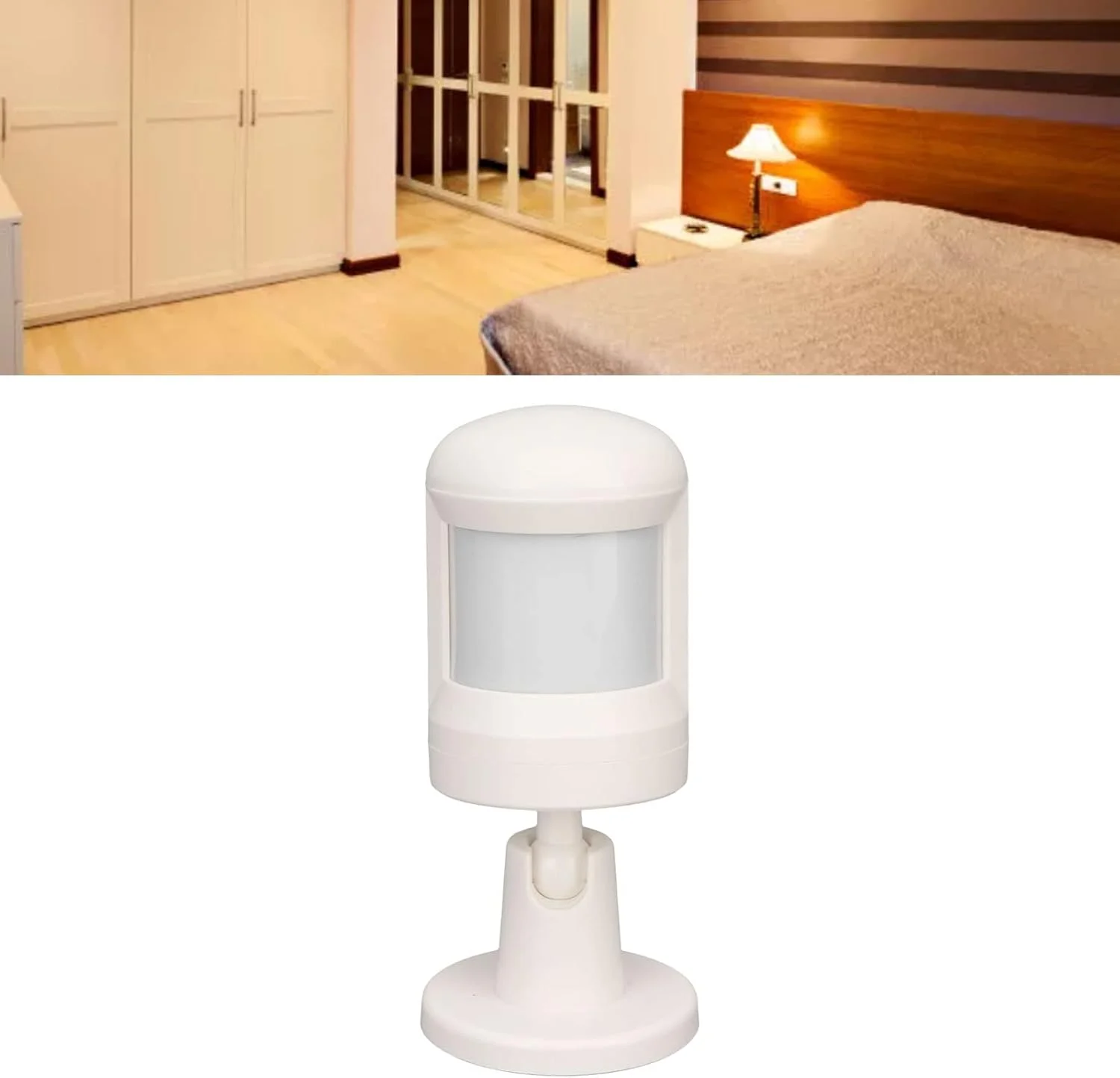 آلارم سنسور حرکتی، سنسور حرکتی PIR بی سیم، آلارم تشخیص حرکت بی سیم سیستم امنیتی مادون قرمز خانه 150 درجه کنترل APP، برای اتاق نشیمن، اتاق خواب، بالکن