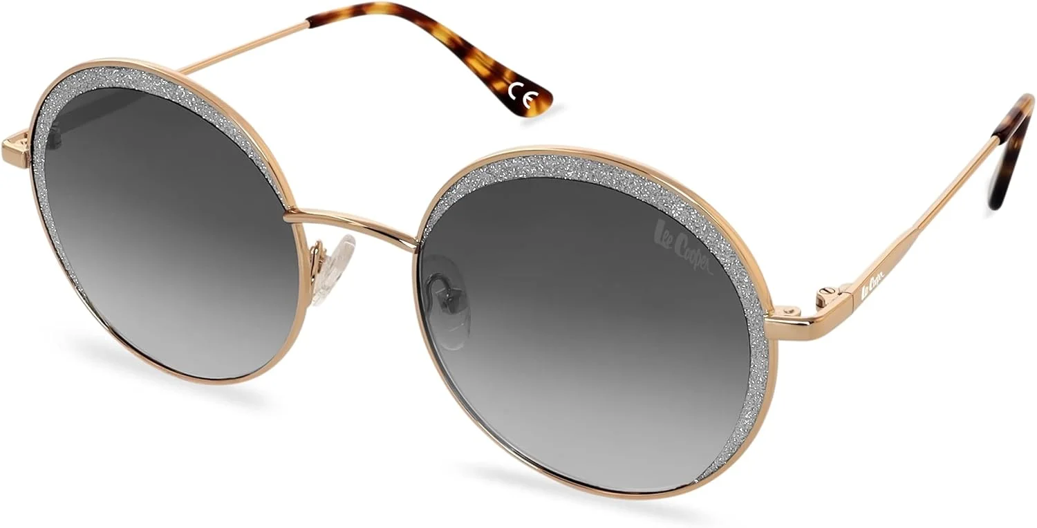 عینک آفتابی زنانه لی کوپر مدل گرد با لنز پلاریزه خاکستری تدریجی LC1014C01، سایز One Size عینک آفتابی زنانه لی کوپر مدل گرد با لنز پلاریزه خاکستری تدریجی LC1014C01، سایز One Size