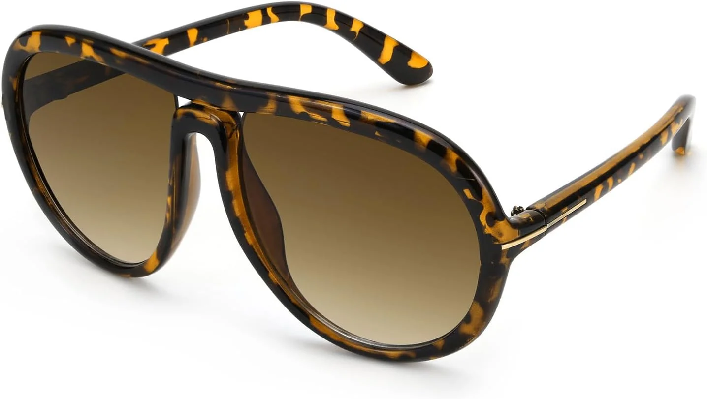 عینک آفتابی خلبانی بزرگ و قدیمی Karsaer برای مردان و زنان، عینک آفتابی خلبانی گرد بزرگ و رترو مدل K7132 عینک آفتابی خلبانی بزرگ و قدیمی Karsaer برای مردان و زنان، عینک آفتابی خلبانی گرد بزرگ و رترو مدل K7132