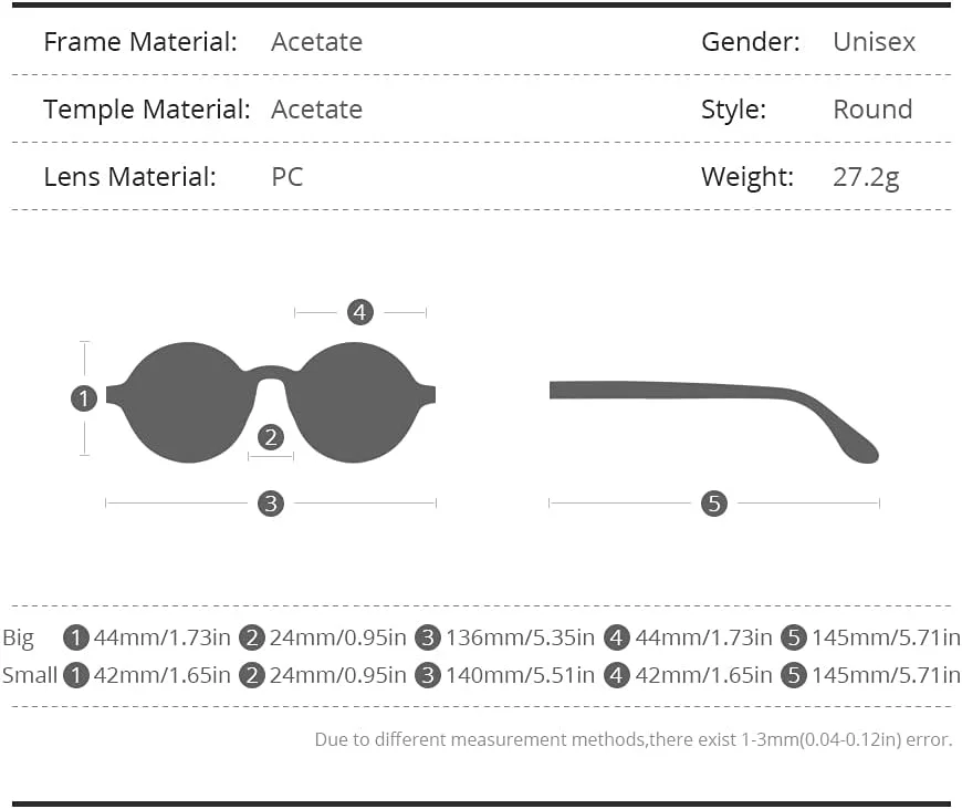 فریم عینک طبی گرد مردانه HEPIDEM استات مدل وینتیج زولمن
