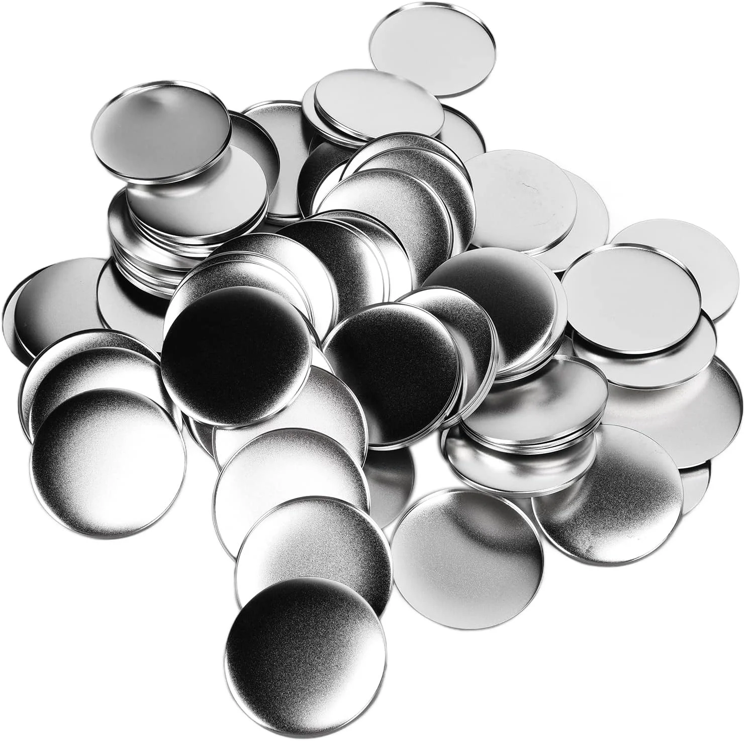 روکش پشتی بج، مواد بج حلبی پایه پلاستیکی برای هدایای DIY برای هدایای مهمانی برای سوغاتی (بج های 50 میلی متری 100 ست) روکش پشتی بج، مواد بج حلبی پایه پلاستیکی برای هدایای DIY برای هدایای مهمانی برای سوغاتی (بج های 50 میلی متری 100 ست)