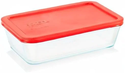 ظرف نگهداری غذای شیشه ای پیرکس مدل Simply Store، درب پلاستیکی غیر سمی بدون BPA با فیت محکم، مناسب برای فریزر، ماشین ظرفشویی و مایکروویو، 6 پیمانه ظرف نگهداری غذای شیشه ای پیرکس مدل Simply Store، درب پلاستیکی غیر سمی بدون BPA با فیت محکم، مناسب برای فریزر، ماشین ظرفشویی و مایکروویو، 6 پیمانه