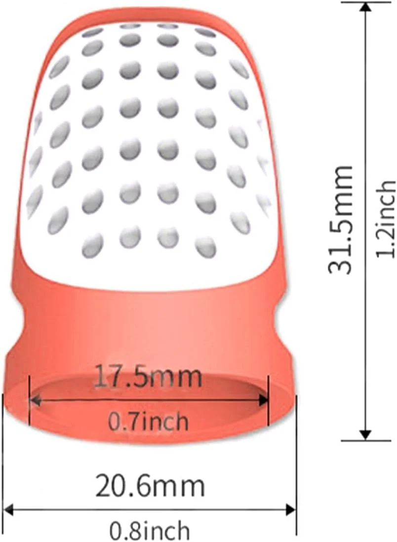 Half open Finger Cot Thimble Bi material Stitching Style Safe Comfortable Protector Suitable for People with Long Nails for Hand Sewing Needlework Half open Finger Cot Thimble Bi material Stitching Style Safe Comfortable Protector Suitable for People with Long Nails for Hand Sewing Needlework