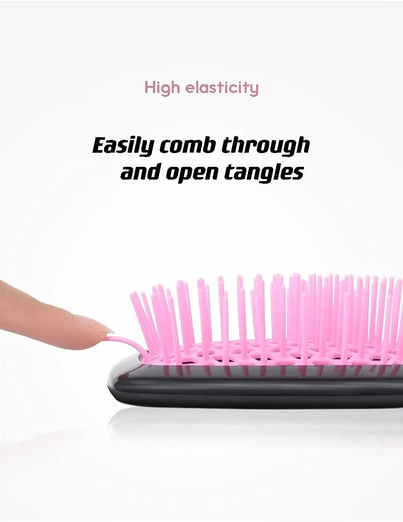 برس مو باز کننده گره مو ALANX، شانه ماساژ فر، برس باز کردن گره مو برای زنان، دختران و کودکان برای موهای خیس، خشک، نازک، مجعد، ضخیم و بلند (صورتی) برس مو باز کننده گره مو ALANX، شانه ماساژ فر، برس باز کردن گره مو برای زنان، دختران و کودکان برای موهای خیس، خشک، نازک، مجعد، ضخیم و بلند (صورتی)