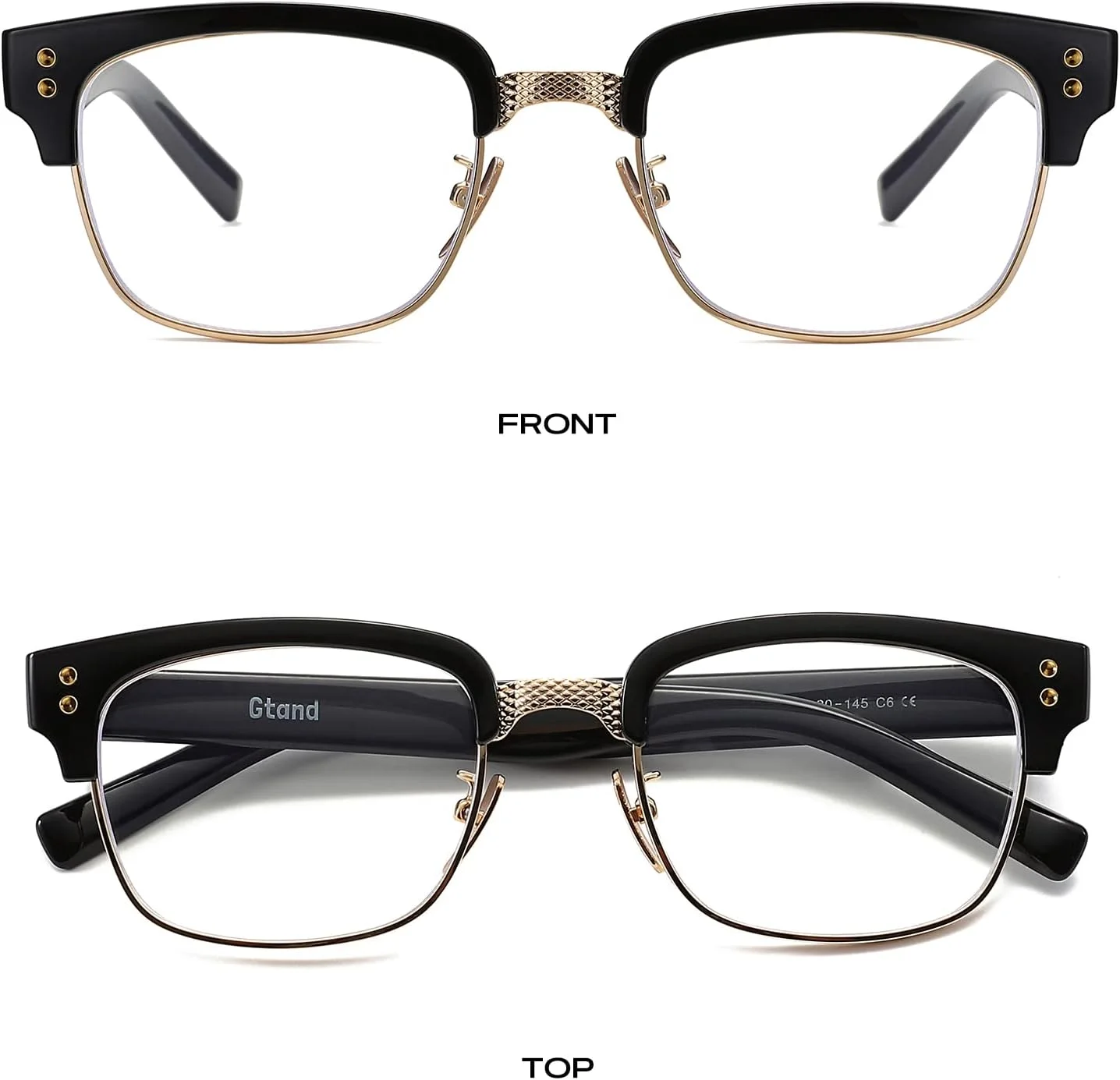 عینک آفتابی مستطیلی یکپارچهسازی با سیستمعامل Gtand با فریم TR90 برای مردان و زنان، عینک آفتابی نیمه بدون حاشیه فلزی مد روز عینک آفتابی مستطیلی یکپارچهسازی با سیستمعامل Gtand با فریم TR90 برای مردان و زنان، عینک آفتابی نیمه بدون حاشیه فلزی مد روز