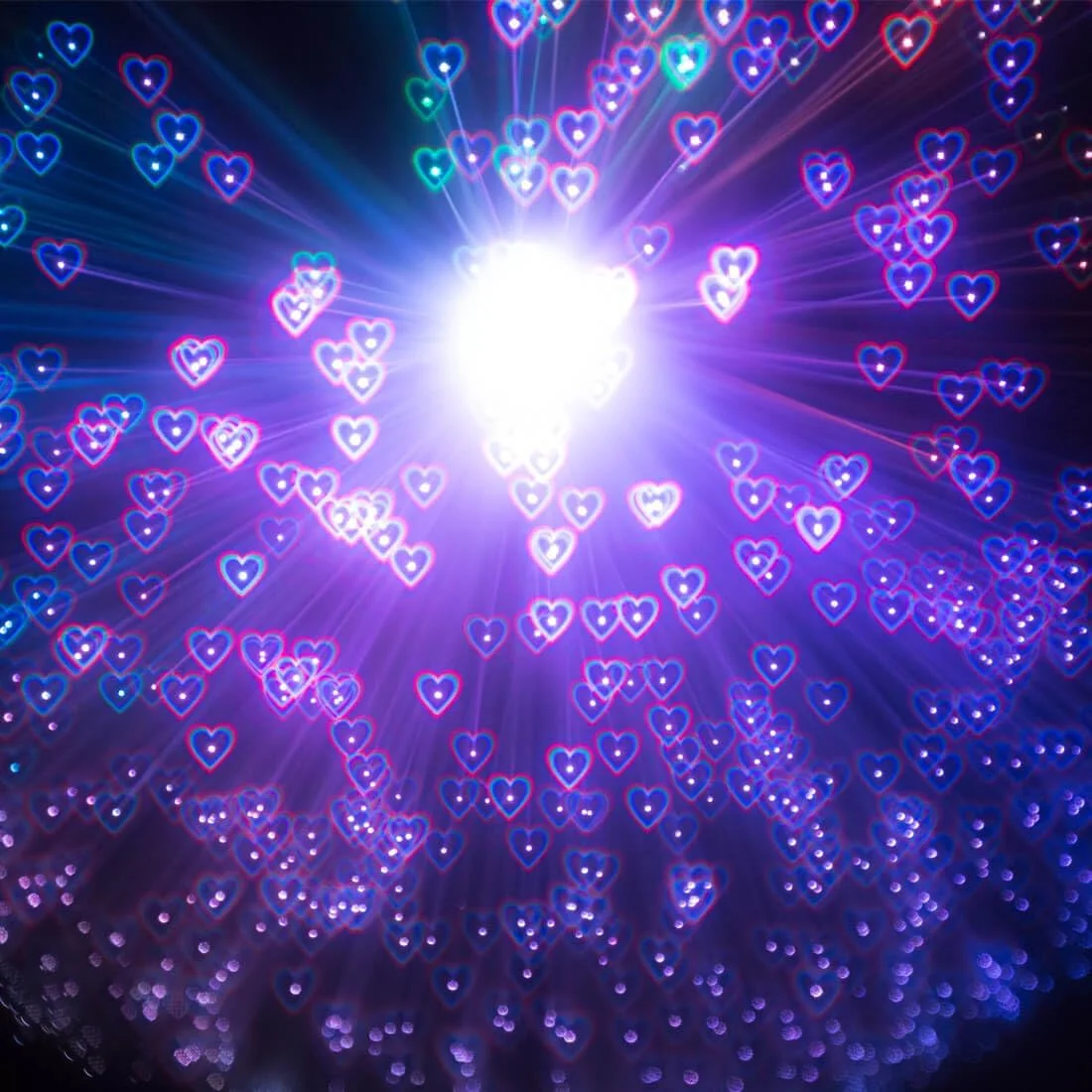 عینک های پراش نهایی - اثر قلب رنگین کمانی سه بعدی - لوازم جانبی عالی برای EDM، کنسرت و ریو