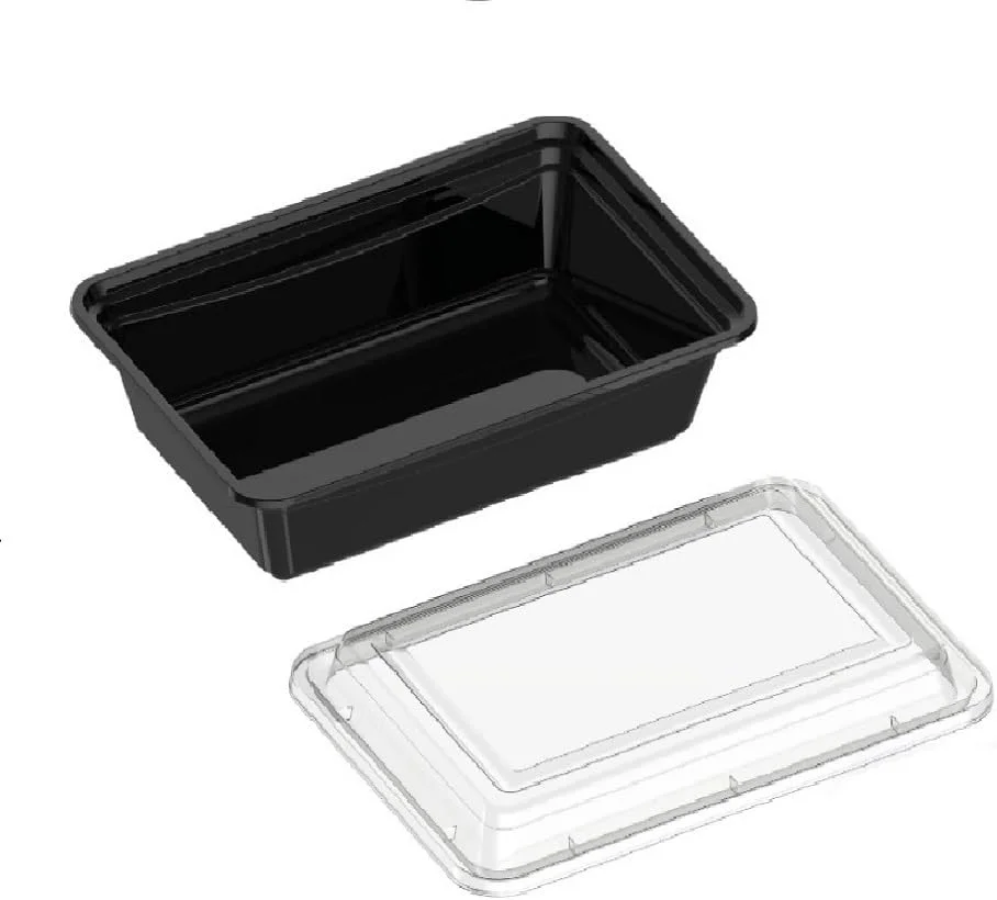 بسته 50 عددی ظرف غذای مستطیلی یکبار مصرف با درب، ظرف آماده سازی غذا قابل استفاده مجدد بدون BPA - ظرف های دربسته آماده سازی غذا قابل استفاده در مایکروویو و فریزر