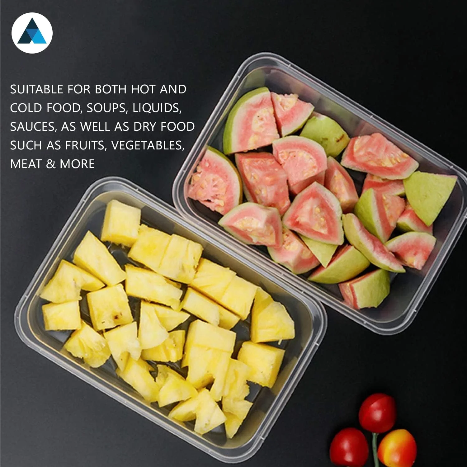 ظروف غذای پلاستیکی 1000 میلی لیتری نشن واید پیپر، 50 عددی، ظروف مستطیلی بیرون بر برای آماده سازی غذا، قابل استفاده در مایکروویو و فریزر، بدون BPA ظروف غذای پلاستیکی 1000 میلی لیتری نشن واید پیپر، 50 عددی، ظروف مستطیلی بیرون بر برای آماده سازی غذا، قابل استفاده در مایکروویو و فریزر، بدون BPA