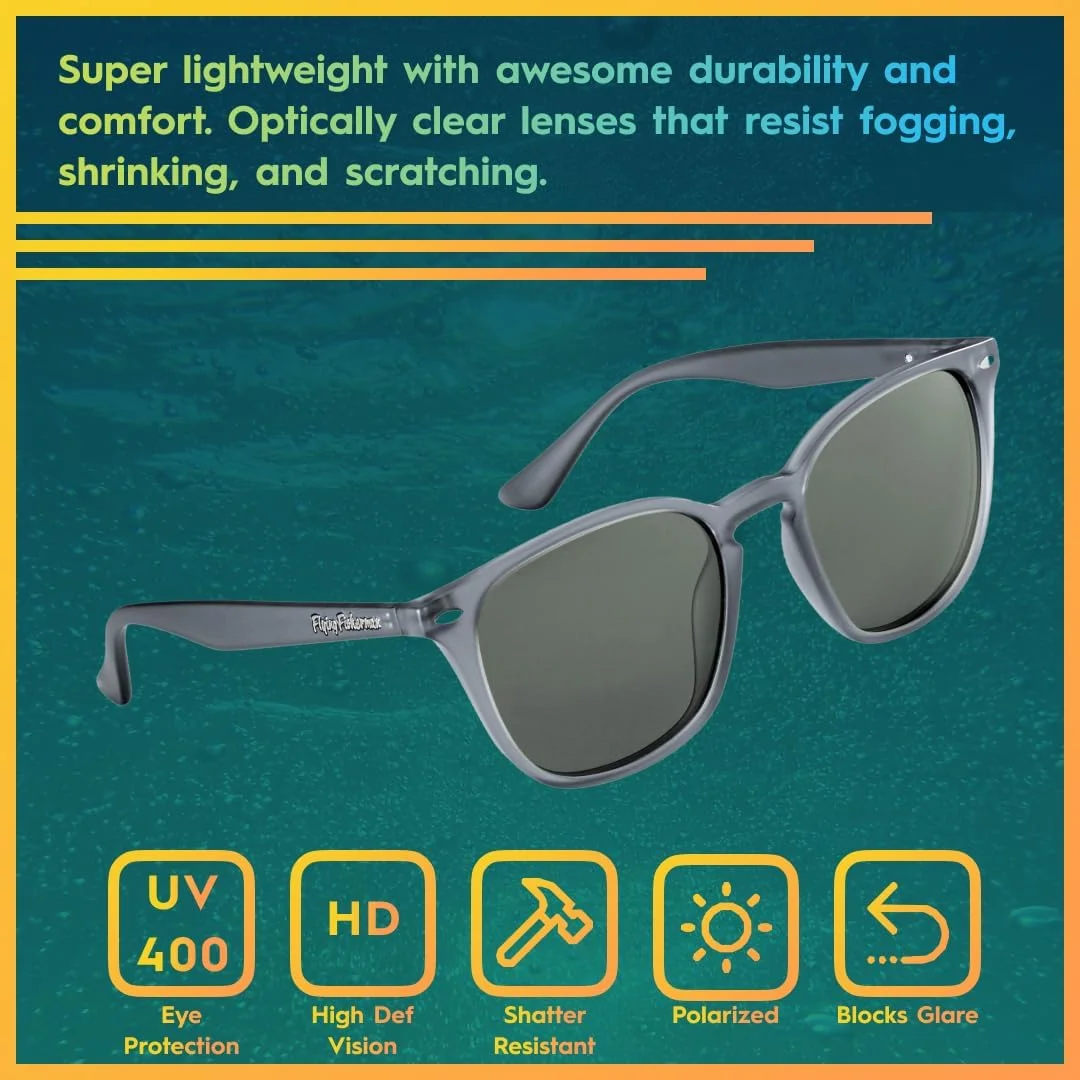 عینک آفتابی پلاریزه Flying Fisherman مدل Muriel با فناوری AcuTint UV Blocker برای ماهیگیری و ورزش های فضای باز