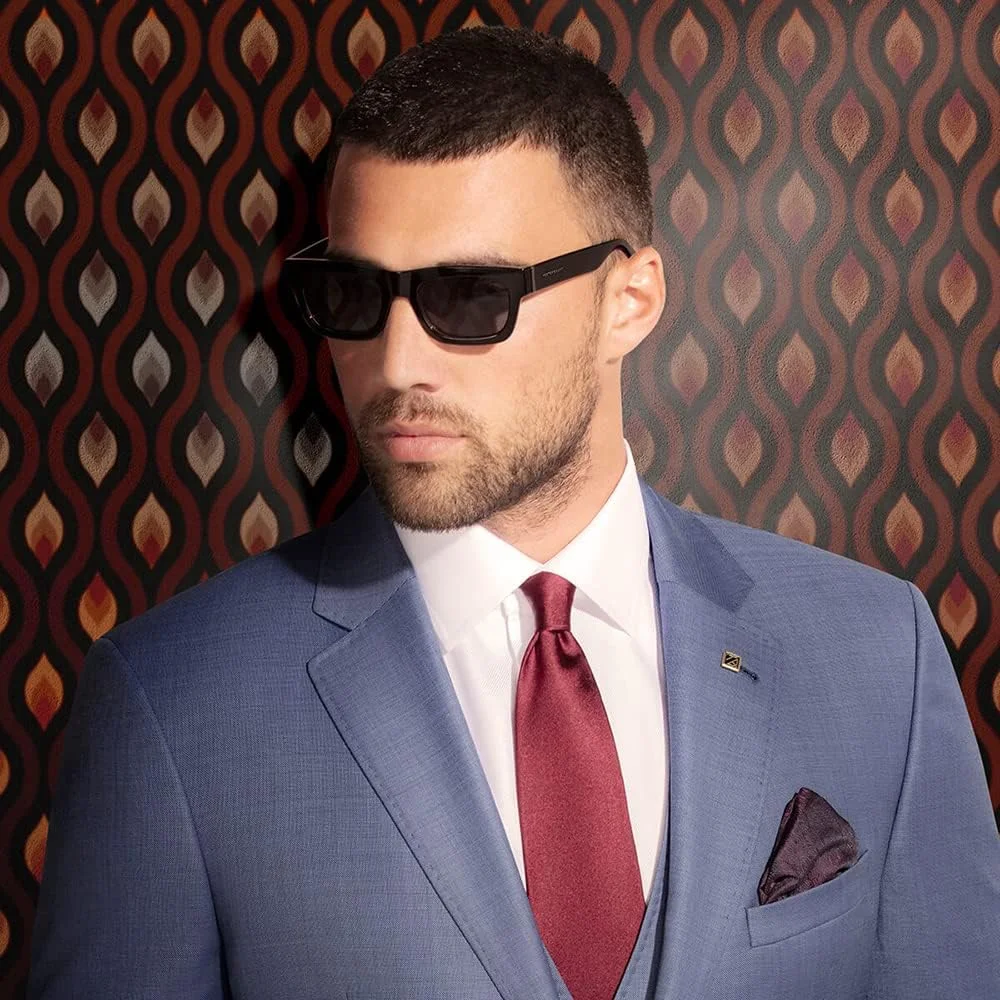 عینک آفتابی فاستر گرانت دهه 1960، مشکی، 54 میلی متر، مشکی، 54 میلی متر