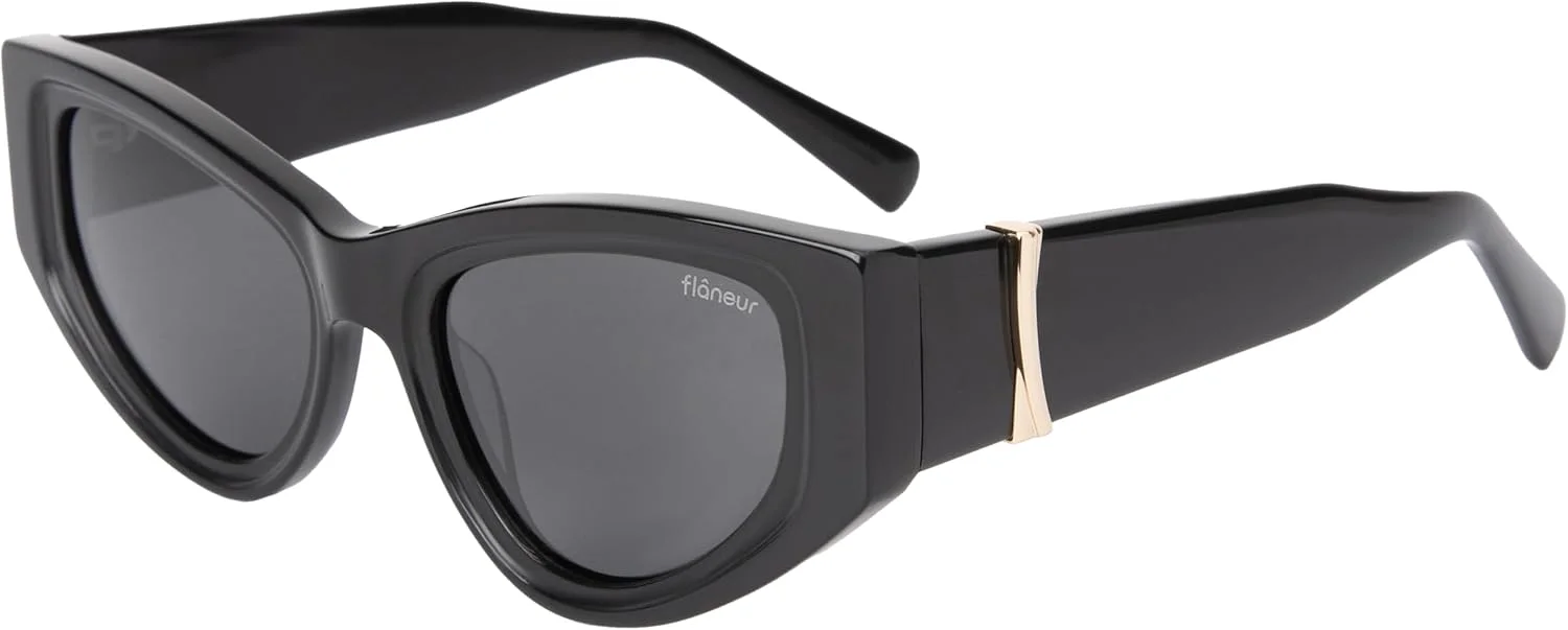عینک آفتابی خلبانی پلاریزه Flaneur - محافظت در برابر اشعه ماوراء بنفش، سبک وزن، عینک آفتابی مد روز برای زنان و مردان، لوازم جانبی عینک طراح، عینک مد با لنز پلاریزه